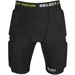 Select, Herren, Velohosen, Kompressionshose Mit Polster 6421 (XXL), Schwarz