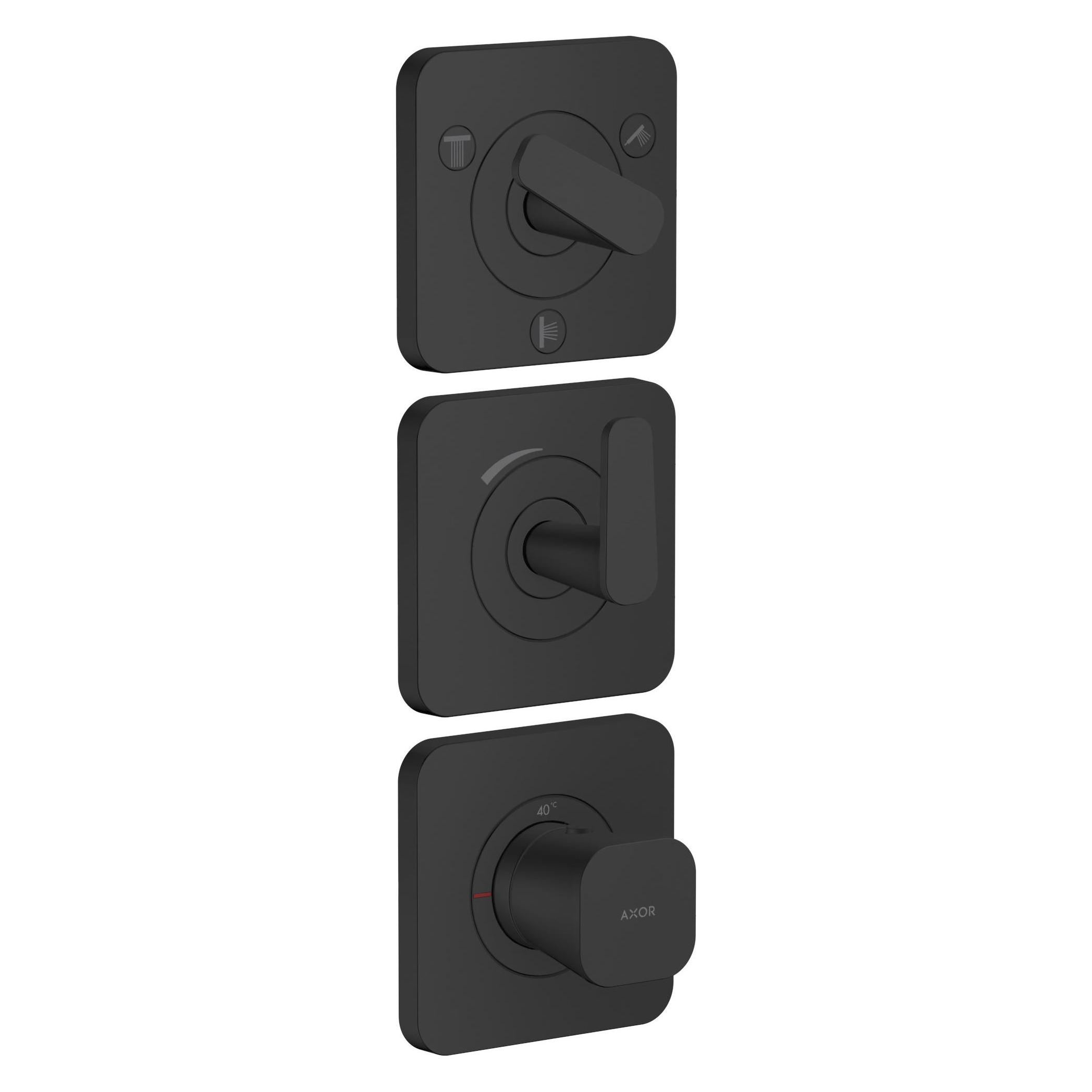 Axor Citterio C Module thermostatique 380/120 encastré avec rosaces pour 3 consommateurs, 49710670 (49710670)