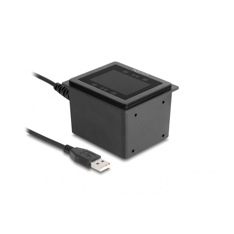Delock USB Barcodescanner 1D und 2D kabelgebunden für den stationären Einbau