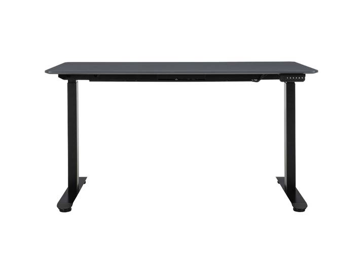 Schreibtisch Lario schwarz MDF Höhenverstellbar B 140 T 70 cm - Schreibtisch