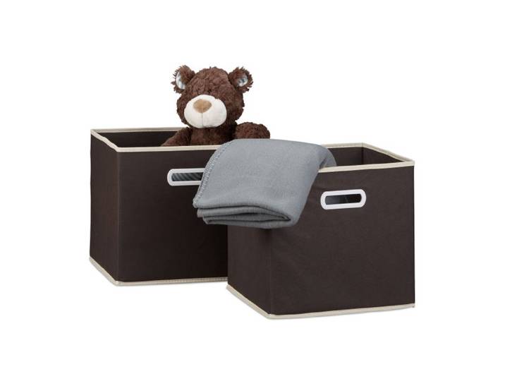 Relaxdays Boîte de rangement pliable lot de 4