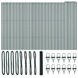 vidaXL Zaunpfosten Grün 100 x 1,2 m (13 mm Maschenabstand)