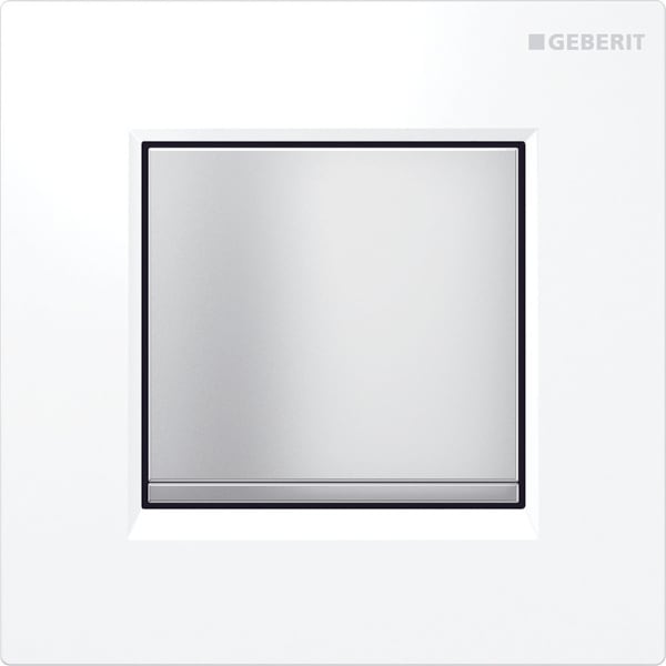 commande Geberit Typ 30 116017KL1 pneumatique, blanc / chrome mat