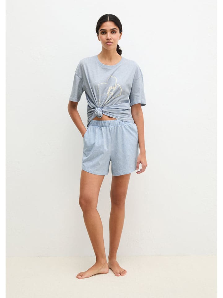Marc O´Polo Bodywear Pyjama-Shorts in Hellblau - M