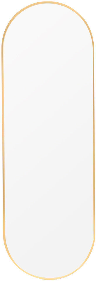 Fairmont Park Lottie Oval Metal Framed Wall Mounted Full Length Mirror Gold 75cm H x 50cm W