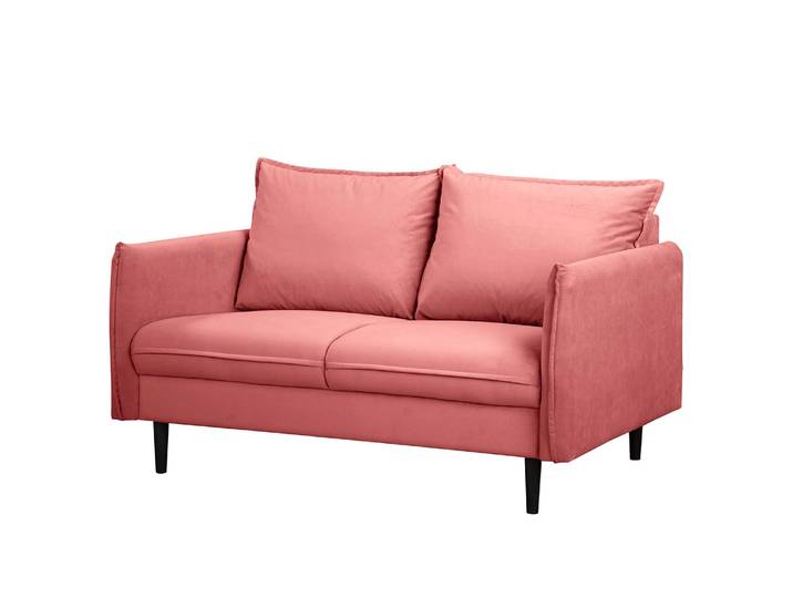 Sofa Palawan 2-Sitzer Pink Microfaser Jada 138 x 86 x 91cm Skandi