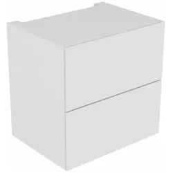 KEUCO EDITION 11 Unterschrank, 2 Frontauszüge, mit LED-Beleuchtung, 700x700x535mm, 31315370100, Korpus/Front: Trüffel Strukturlack / Trüffel Strukturlack