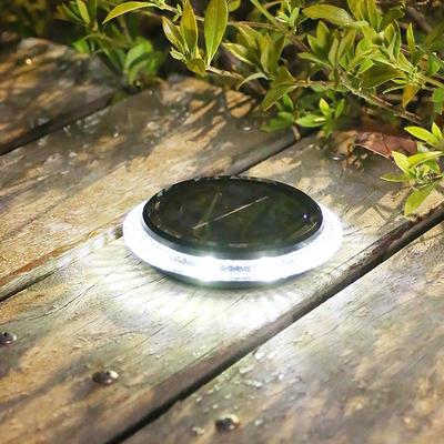 United Premium LED Solar Outdoor Waterproof Buried Light For Garden & Pathway square warm Light