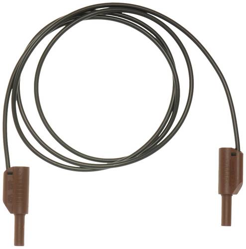 Metrel A 1342 Sicherheits-Messleitung Bananenstecker 4mm Bananenstecker 4mm 1.50m Schwarz, Braun 1St.