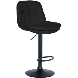 Barhocker Laurel Stoff schwarz