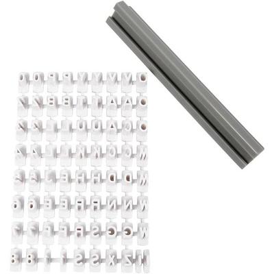 Creativ Company Stempel-Set, Buchstaben, Zahlen, H 6 mm, weiß, 1 Set