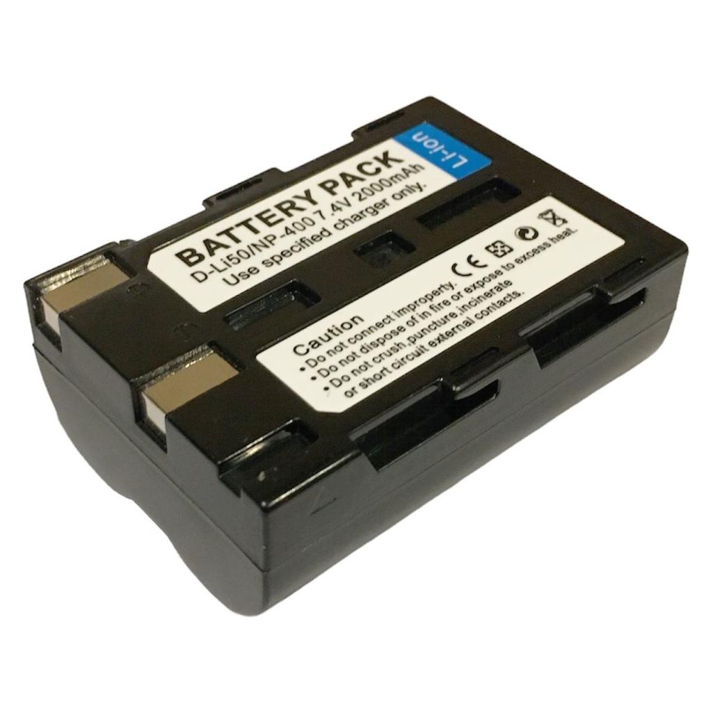 TRX -Akku Minolta NP-400 / Wiederaufladbarer Akku / Lithium ION / 2000 mAh (Kamera Akku) (TRX-NP-400)