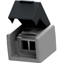 CKVDAP92 - Keystone Modulaufnahme, preLink / fixLink, 2 Port, IP44