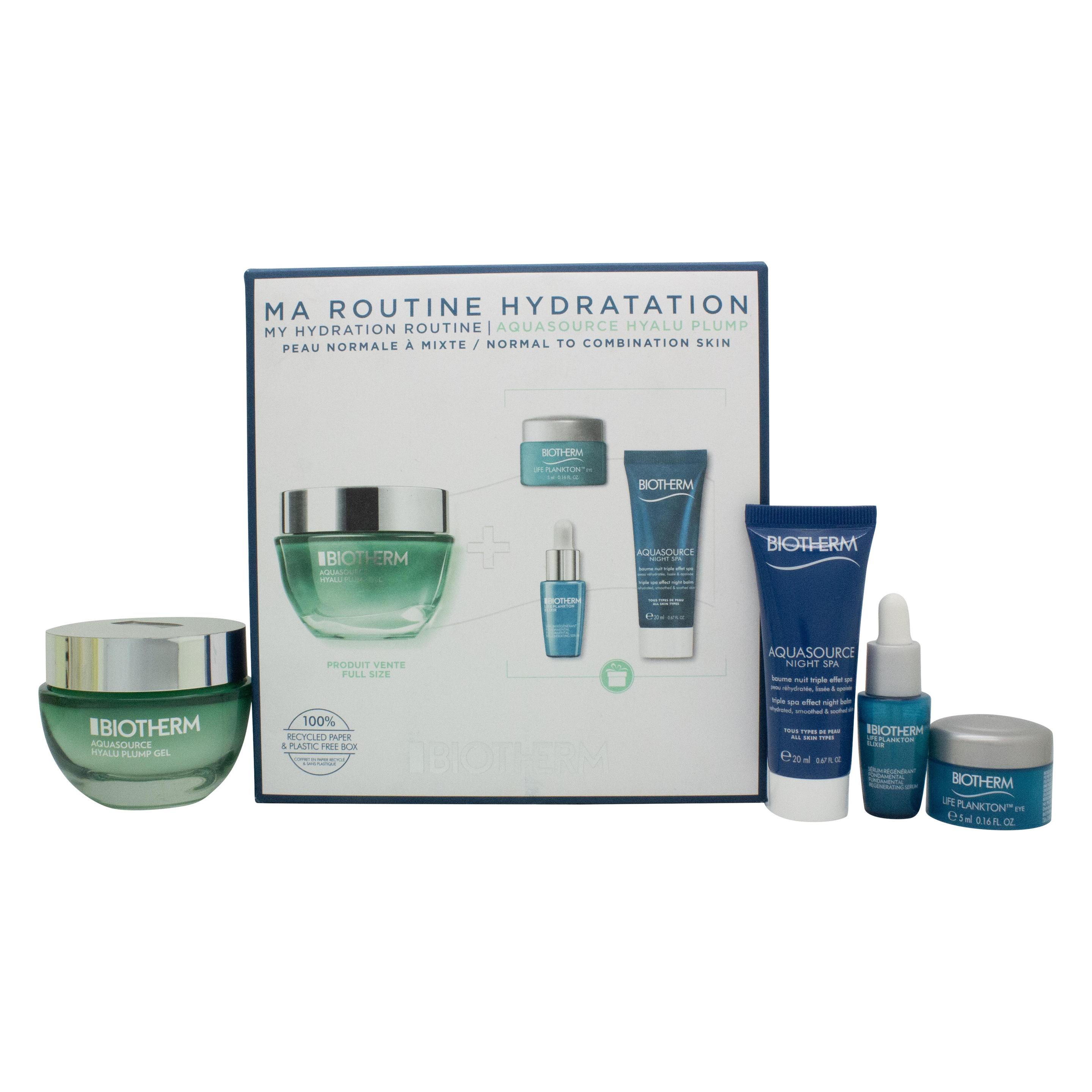 Biotherm Set Aquasource Aquasource Hyalu Plump 50ml Life Plankton elixir 7ml Aquasource Night Spa 20ml Life P (Gesichtspflege Set) (034465)