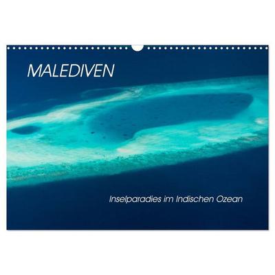 Malediven - Inselparadies im Indischen Ozean (Wandkalender 2027 DIN A3 quer), CALVENDO Monatskalender