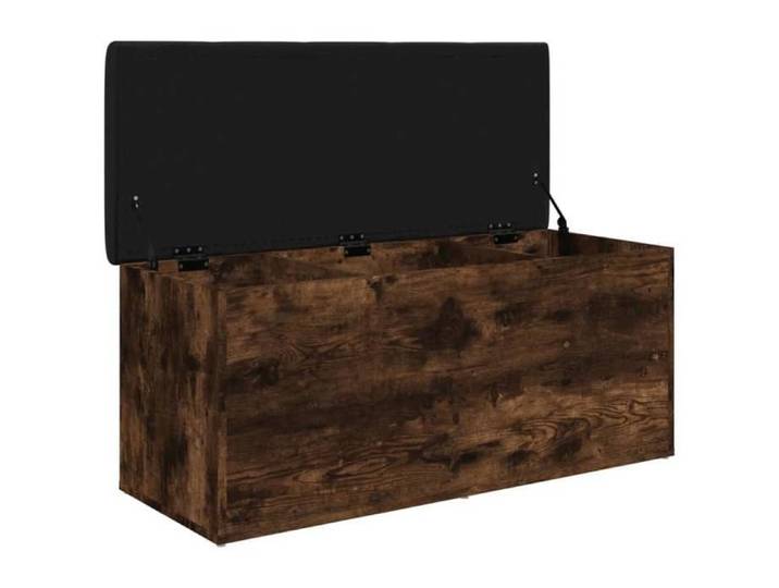 Magnifique Marron MEUBLE SIEGE - Banc de rangement chêne fumé 102x42x45 cm - Bois d'ingénierie - Banc coffre - Pour maison &&38539