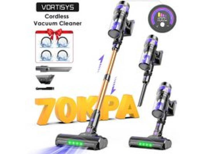 Aspirateur balai sans fil Aspirateur balai 70kPa 500W brosse anti-emmelement