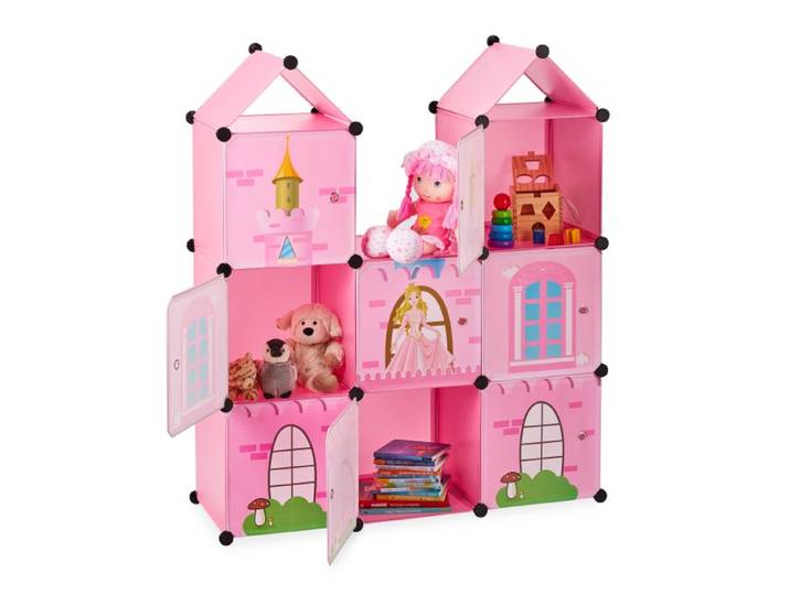 Relaxdays Steckregal Kinderzimmer als Schloss