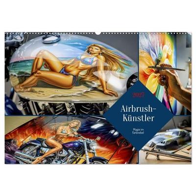 Airbrush-Künstler (Wandkalender 2027 DIN A2 quer), CALVENDO Monatskalender