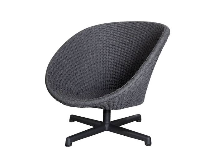 Cane-line Peacock Schaukelstuhl Dark Grey, aluminium Bein