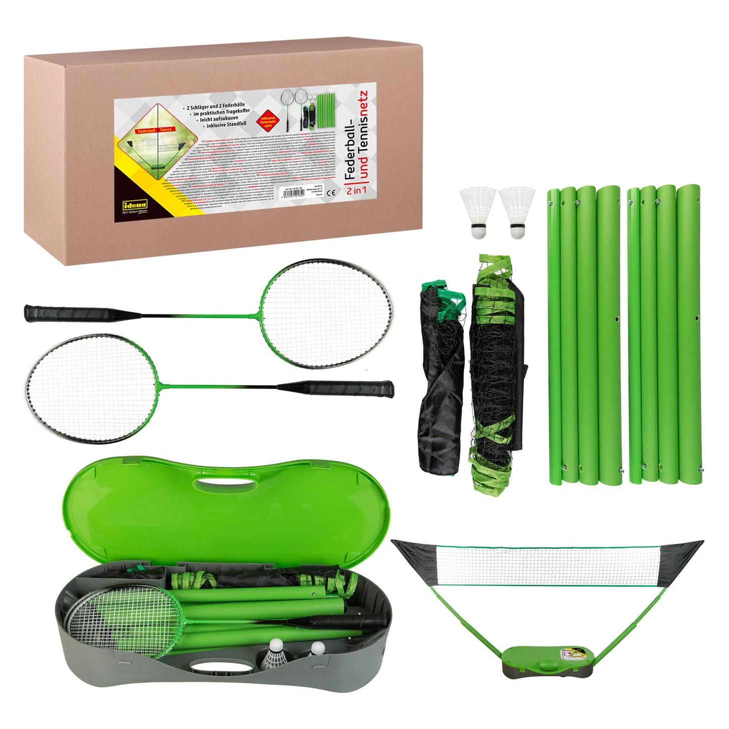 Idena Badminton & Tennis- Netz 2in1 (8068)