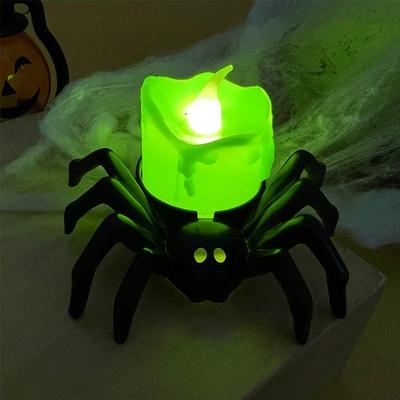 Uplift Picks Spider Skull LED Halloween Candle Lamp b