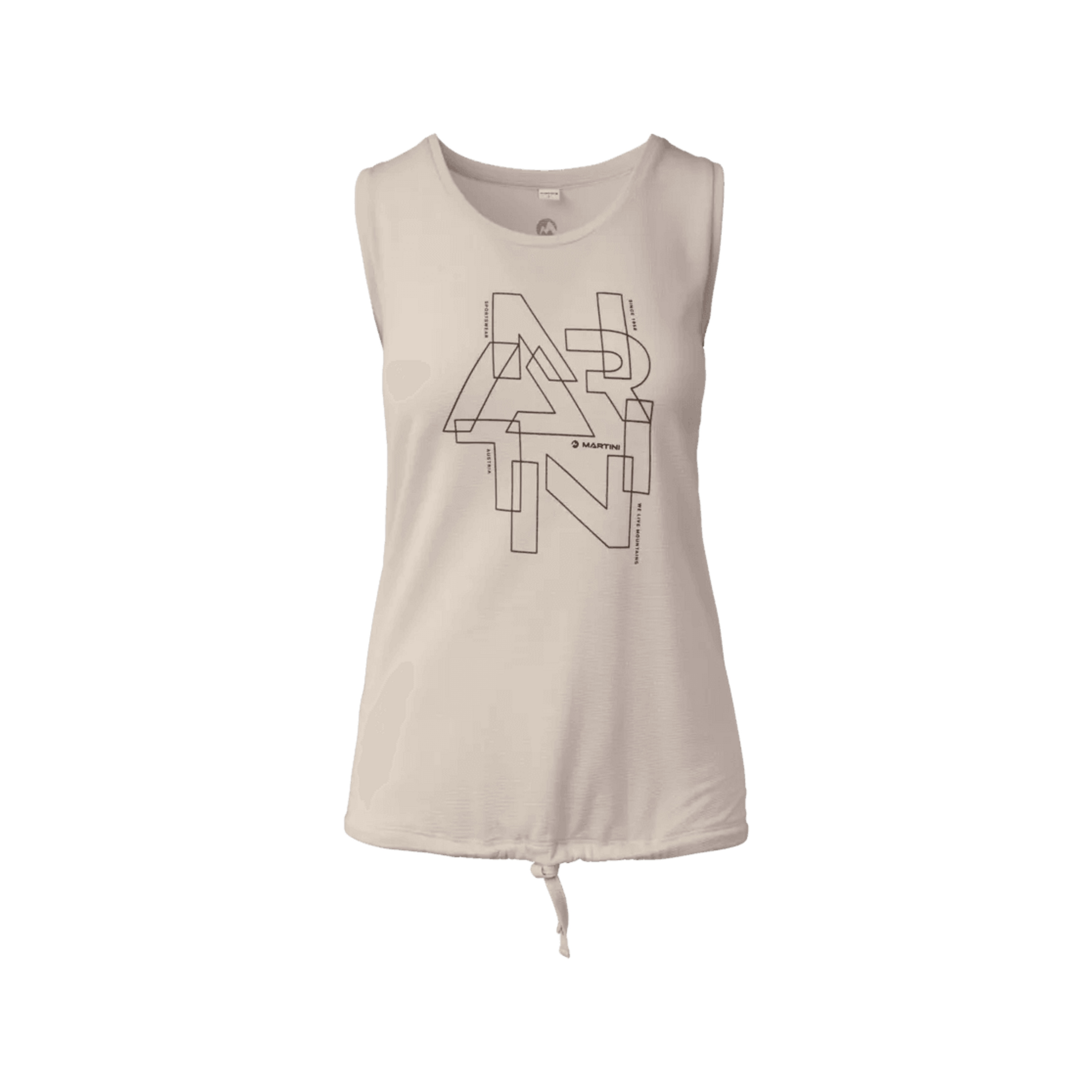 Martini Sportswear Alpmate Flow Top Damen Tanktops grau Größe L Trekking Hautfreundlich Lyocell (Tencel)