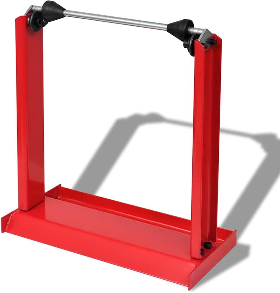 vidaXL Equilibreuse pour roue de moto professionnelle Rouge