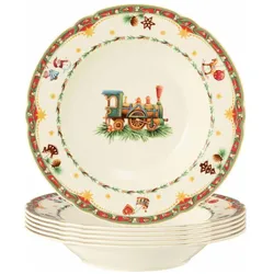 Seltmann Marieluise Weihnachtsnostalgie Suppenteller, Teller, Weiss
