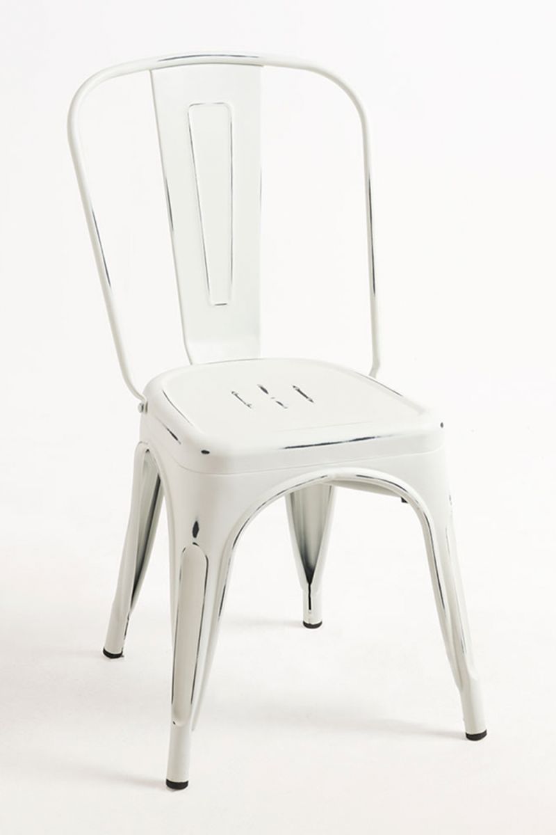 RegalosMiguel Pack 6 Sillas Torix Vintage - Blanco vintage