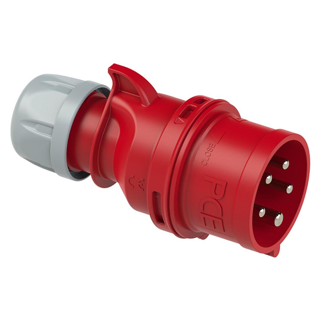 PCE 102224 CEE-Stecker 32A 5p 400V 6h rot (34877573)