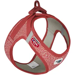 Curli Vest sele Clasp Merino Red M (M, Hund, Spazieren), Halsband + Leine