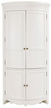 York Corner Cabinet - White - Ballard Designs