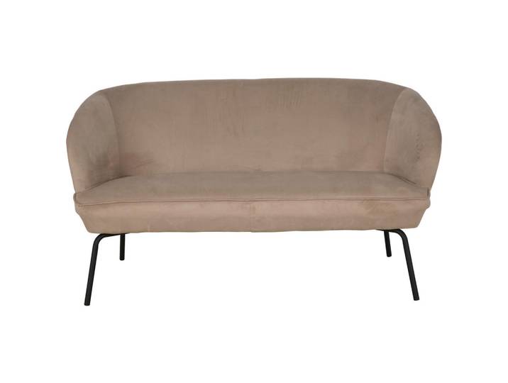 P & B Küchensofa, Taupe, Metall, 2-Sitzer, 148x77x73 cm, Küchen, Küchenmöbel, Küchensofas