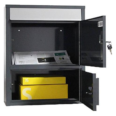 SafePost 921 TIAMAT Briefkasten mit Paketfach anth (92156)