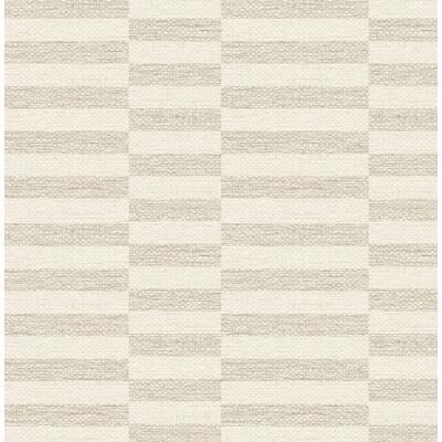 Stacy Garcia Home Faux Woven Stripe Peel and Stick Wallpaper
