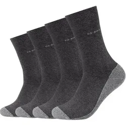 CAMANO Herren Socken Online ca-soft walk Socks 4p, Größe 35-38 in Schwarz Schwarz