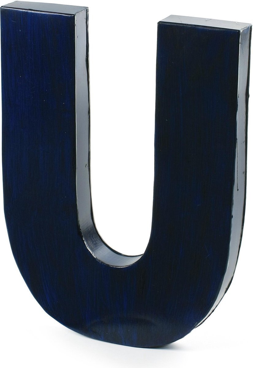 vtwonen Letter U Blauw Zink