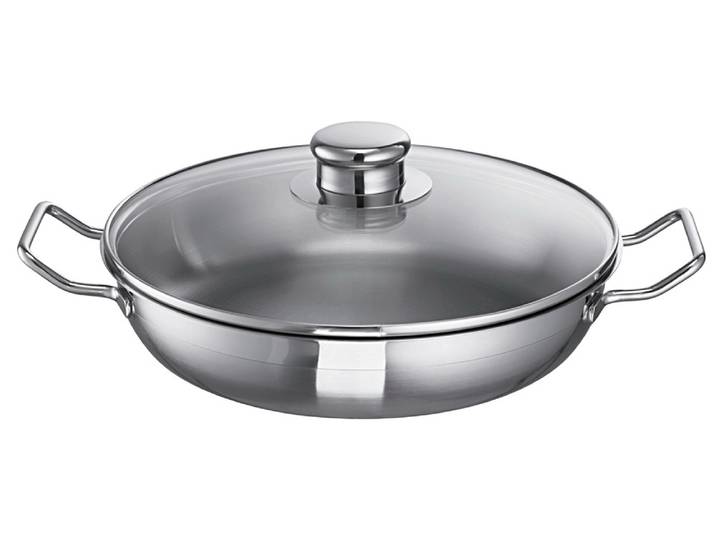 Pfannen-Serie Profi-Line i unbeschichtet - Schmorpfanne 32cm