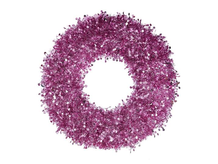 Kranz Lametta Ø 60cm Pink/Pink
