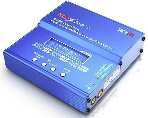 SKYRC B6AC V2 Modellbau-Multifunktionsladegerät 6A LiPo, LiFePO, LiIon, NiMH, NiCd, Blei