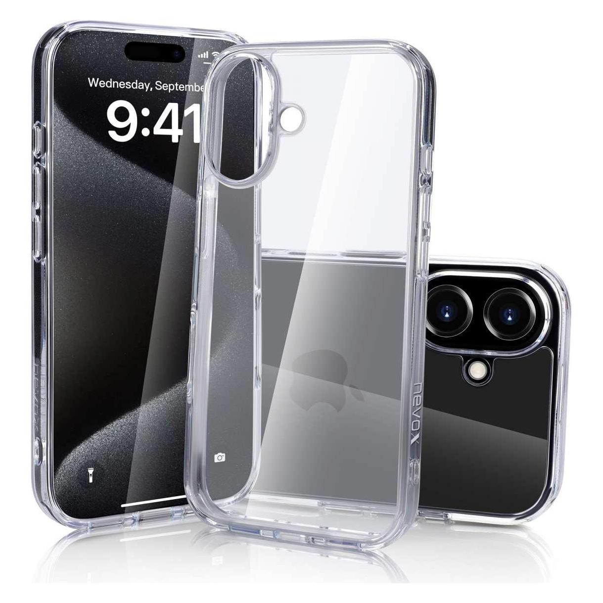 Nevox StyleShell SHOCKFlex iPhone 16 transparent (Apple iPhone 16) (2374)