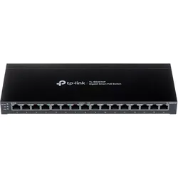 TP-Link TL-SG2016P (16 Ports), Netzwerk Switch, Schwarz