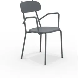 Stapelbarer Outdoorsessel Fox antik grau AG
