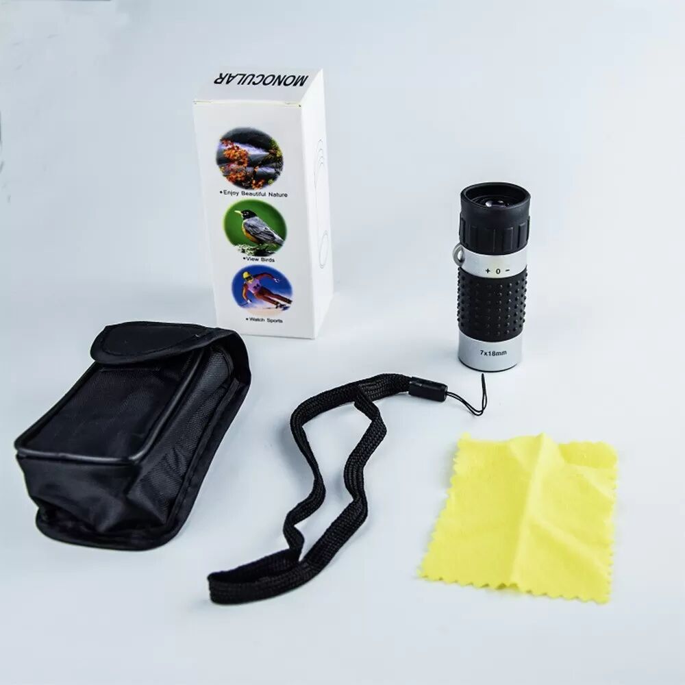 INF 7x18 Monokular Teleskop mit Entfernungsmesser - Kompakt & Tragbar für Golf & Outdoor