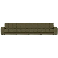 Sofa Date 4-Sitzer aus Webstoff, klassischer Stil, grün, komfortabel gepolstert für 4–5 Personen