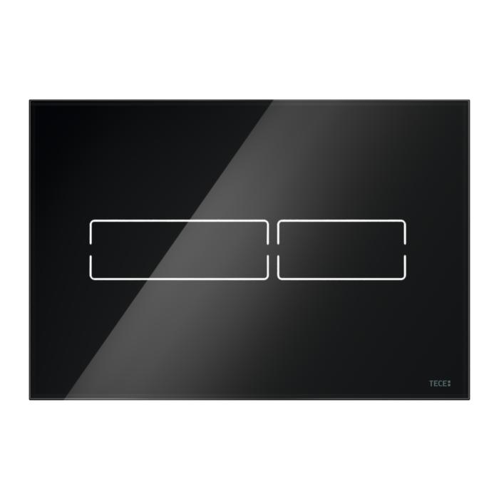 TECElux Mini Betätigungsplatte 9240961 Glas schwarz, mit berührungsloser Auslösung