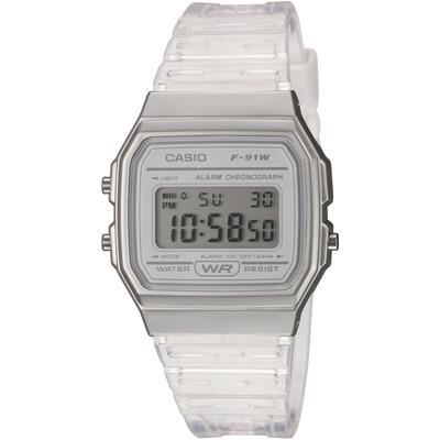 Chronograph, transparent, CASIO TIMELESS COLLECTION, Armbanduhren, Chronograph, Quarzuhr, Armbanduhr,Herren,Damen,Jugendliche, Digitaluhr,Resinarmband