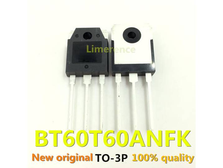 100% nuevo 50 unids/lote MOSFET d'origine IGBT BT60T60 BT60T60ANFK 60A600V TO-3P Transistor