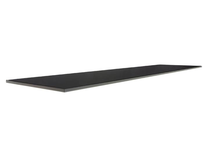 Regalboden Glassline Square Schwarz 80 × 20 cm